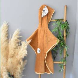 Poncho de bain bébé lapin