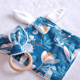 Doudou plat lapin