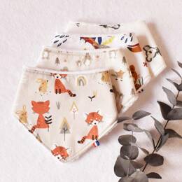 Coffret de 4 bavoirs bandana