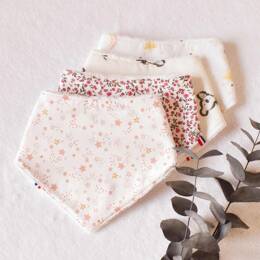 Coffret de 4 bavoirs bandana