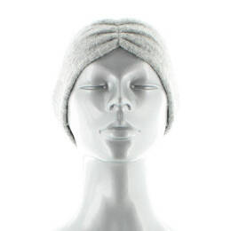 Bandeau femme baby alpaga et fil pailleté Gris clair