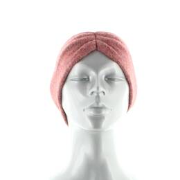 Bandeau femme baby alpaga et fil pailleté Rose