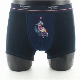 Boxer homme coton Huppe fasciée Bleu amiral