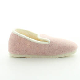 Charentaises femme laine rose chiné