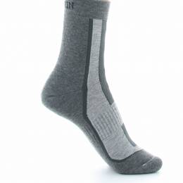 Chaussettes courtes de sport mixtes en Coolmax Gris moyen