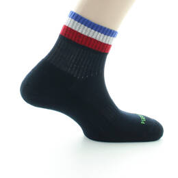 Chaussettes courtes de sport mixtes en pur coton bio Marine