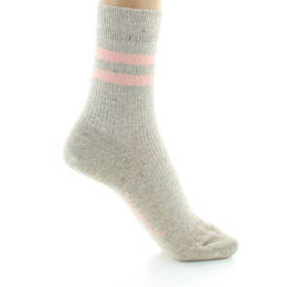 Chaussettes courtes femme en coton et soie Ficelle