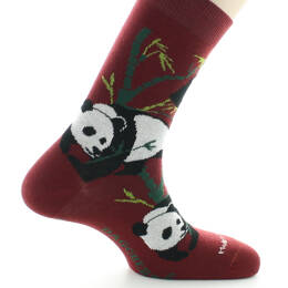 Chaussettes homme en coton Panda Rouille