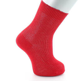Chaussettes mixtes à maille piquée en pur coton fil d'Écosse Rouge