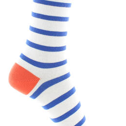 Chaussettes mixtes Marinière en coton peigné Multicolore