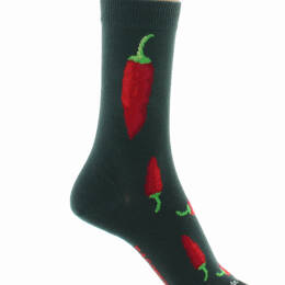 Chaussettes mixtes Piments en coton Gris foncé