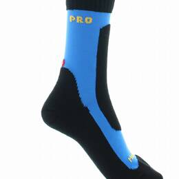 Chaussettes de travail mixtes pro en coton longues fibres bleu vif