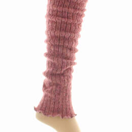 Guêtres femme en baby alpaga Rose