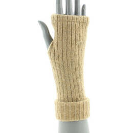 Mitaines femme en baby alpaga Beige