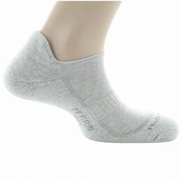Socquettes sport gris clair - Semelle bouclette, coton respirant Made in France