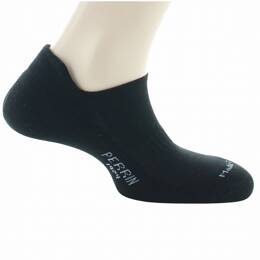 Socquettes sport noires - Coton avec bouclette amortissante, mixte, Made in France