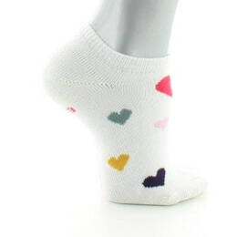 Socquettes Fantaisies Enfant Coeur Ecru
