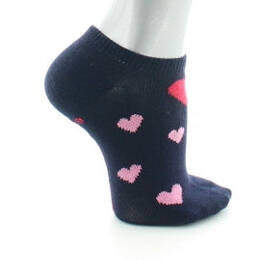 Socquettes Fantaisies Enfant Coeur Marine