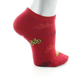 Socquettes Originales Enfant Vélo Rouge