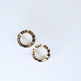 Boucles d'oreilles cercles martelés
