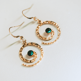 Boucles d'oreilles spirale