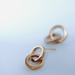 Boucles d'oreilles cercles entrelacés