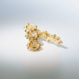 Boucles d'oreilles pendantes fleurs