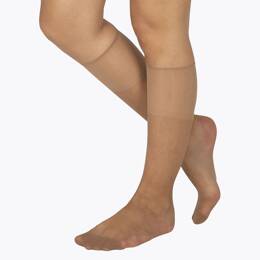 Mi-bas Transparent Tenue Parfaite 15D Well Infini Confort 2 Paires - Miel