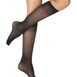 Mi-Bas Transparent 25D Actiwell Circulation - Noir