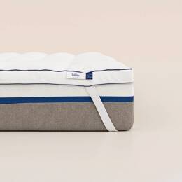 Surmatelas universel 160x200 cm - Doux et ultra-moelleux -Maintien du matelas - Fabriqué en France - 7 cm d'épaisseur  - Tediber