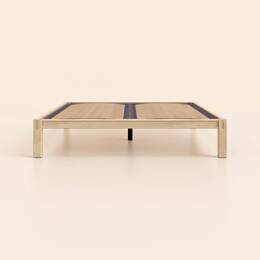 Sommier en bois 160x200 cm - Bois de bouleau massif éco-responsable - Clair - Haut de gamme - Durable et robuste - Tediber