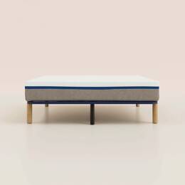 Ensemble matelas et sommier - 90x190 cm - Fabriqué en France - Matelas avec sommier à lattes - Tediber