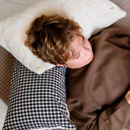 Coussin +One Vichy Réglisse