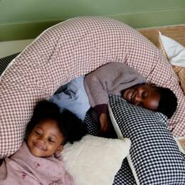 Coussin d'Allaitement Vichy Rhubarbe