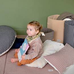 Housse Vichy Rhubarbe