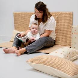 Tapis de vie Vichy Caramel