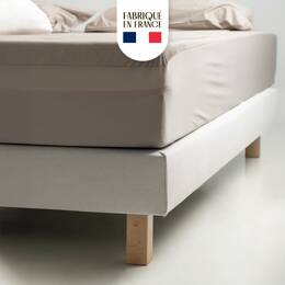 Jeu de pieds de lit carré 5,5cm - Hauteur 15 cm - Français - bois de Hêtre Wengé - Dormez Français