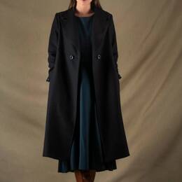 Manteau Femme Long Laine Noir - Palace