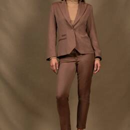 Tailleur Femme Veste Cintrée Pantalon fitté Laine Tomette – Conception