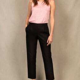 Pantalon Femme 7/8ème en Coton Noir – Espoir