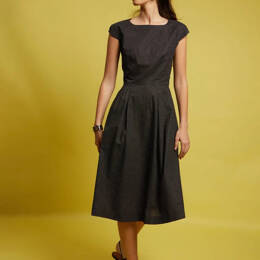 La robe dos-nu coton noir à pois blanc Nonchalance