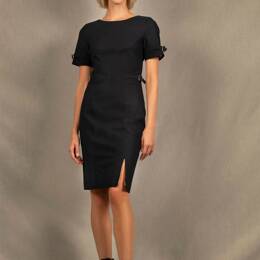 Robe Tailleur en Coton Bleu Marine à rayures - Soeur -