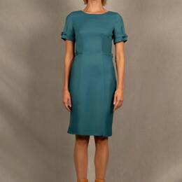 Robe Tailleur en Laine Bleu Pacifique - Soeur -
