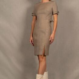 Robe Tailleur en Laine Grège – Soeur