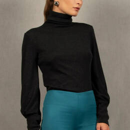 Sous-Pull Femme Gris Anthracite en Laine – Certitude