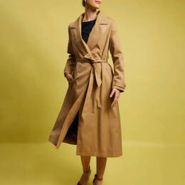 Trench Femme Long en Coton Imperméable – Tabac Palace