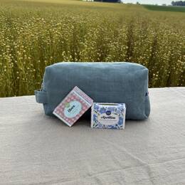 Duo Lin Normand : Trousse Céladon & Savons