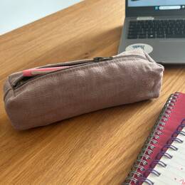 Trousse à stylos Émeline - Taupe