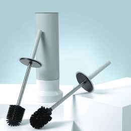 Brosse WC au sol 1950 - Bleu Aigue marine