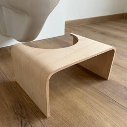 Tabouret physiologique en bois de Hêtre - Naturel